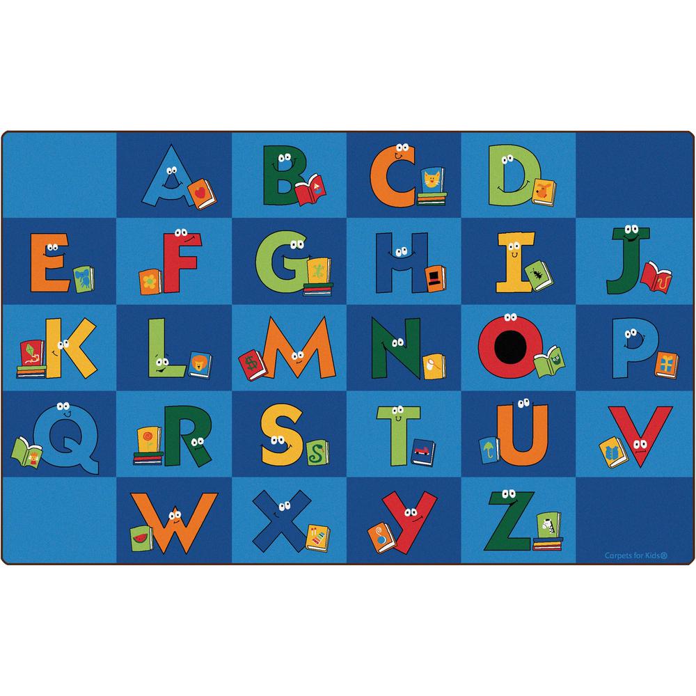 This is the image of Carpets for Kids Reading Letters Library Rug - 12ft x 90" - Rectangle