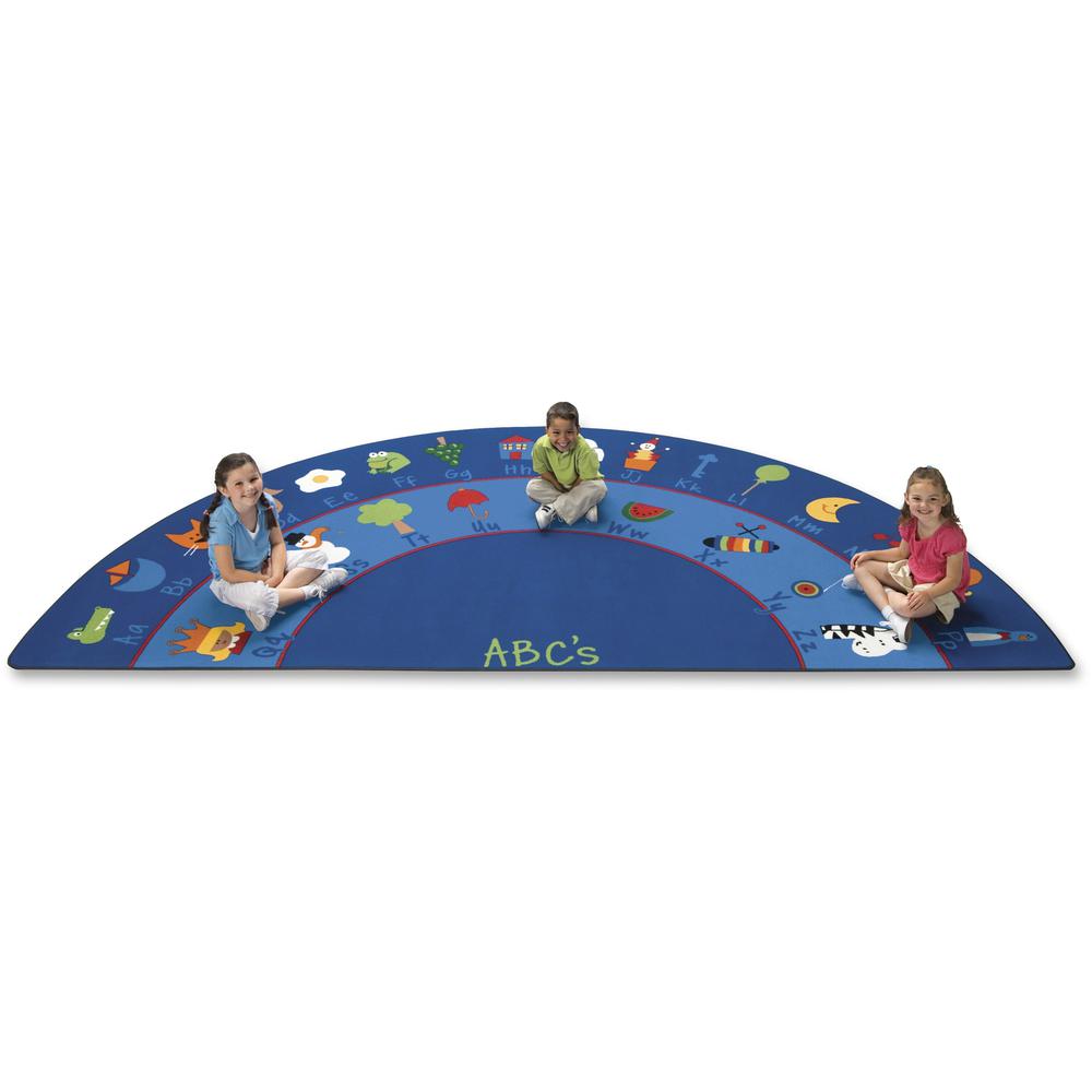 This is the image of Carpets for Kids Fun With Phonics Semi-Circle Rug - 13.33 ft x 80"