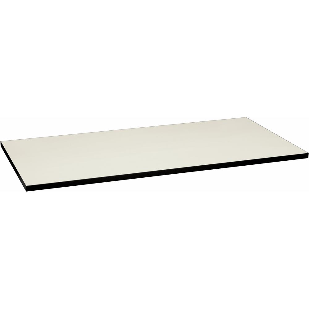 HON Huddle HMT3060G Table Top - 60" W x 30" D - Silver Mesh