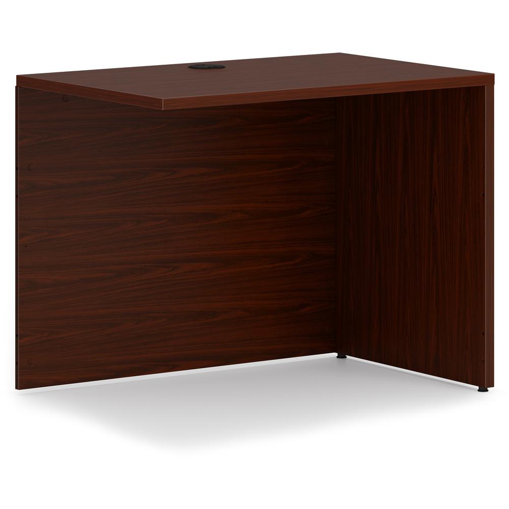 This is the image of HON Mod HLPLRS3624 Return Shell - 36" x 24" x 29" - Traditional Mahogany Finish