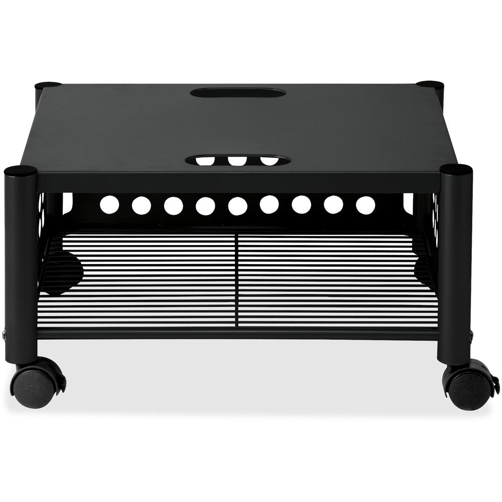 Vertiflex Underdesk Machine Stand - 90 Lb Load Capacity - 1 X Shelf(Ves) - 11.5" Height X 21.5" Width X 17.9" Depth - Floor - Steel - Black
