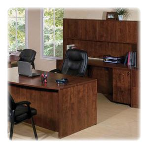 Lorell Essentials Left Credenza - 70.9" x 35.4" x 29.5" - Cherry Laminate Finish