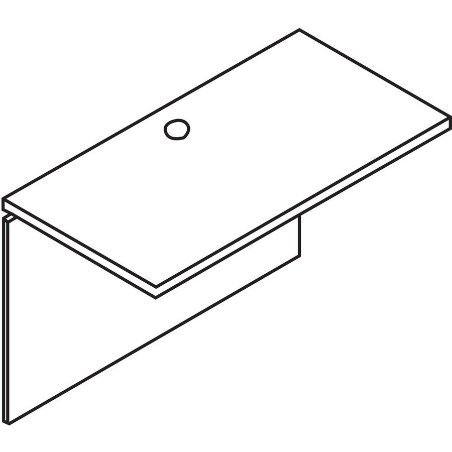 HON Valido H11570 Bridge - 47" x 24" x 29.5" - Mahogany Finish