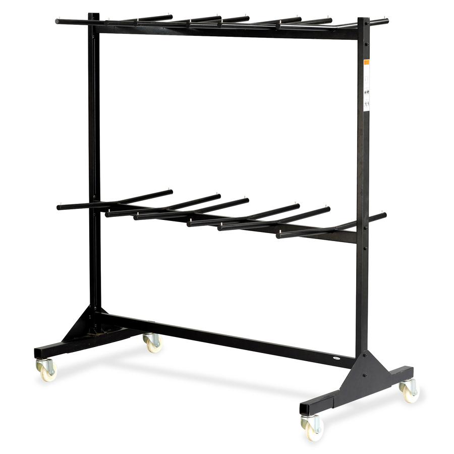 Safco Chair Cart - 840 lb Capacity - 4 Casters - Steel - 64.5" Width x 33.5" Depth x 70.3" Height - Black