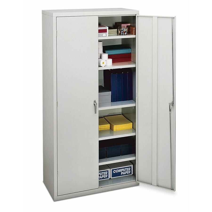 HON Brigade Storage Cabinet - 36" x 18.1" x 72" - Steel - Light Gray