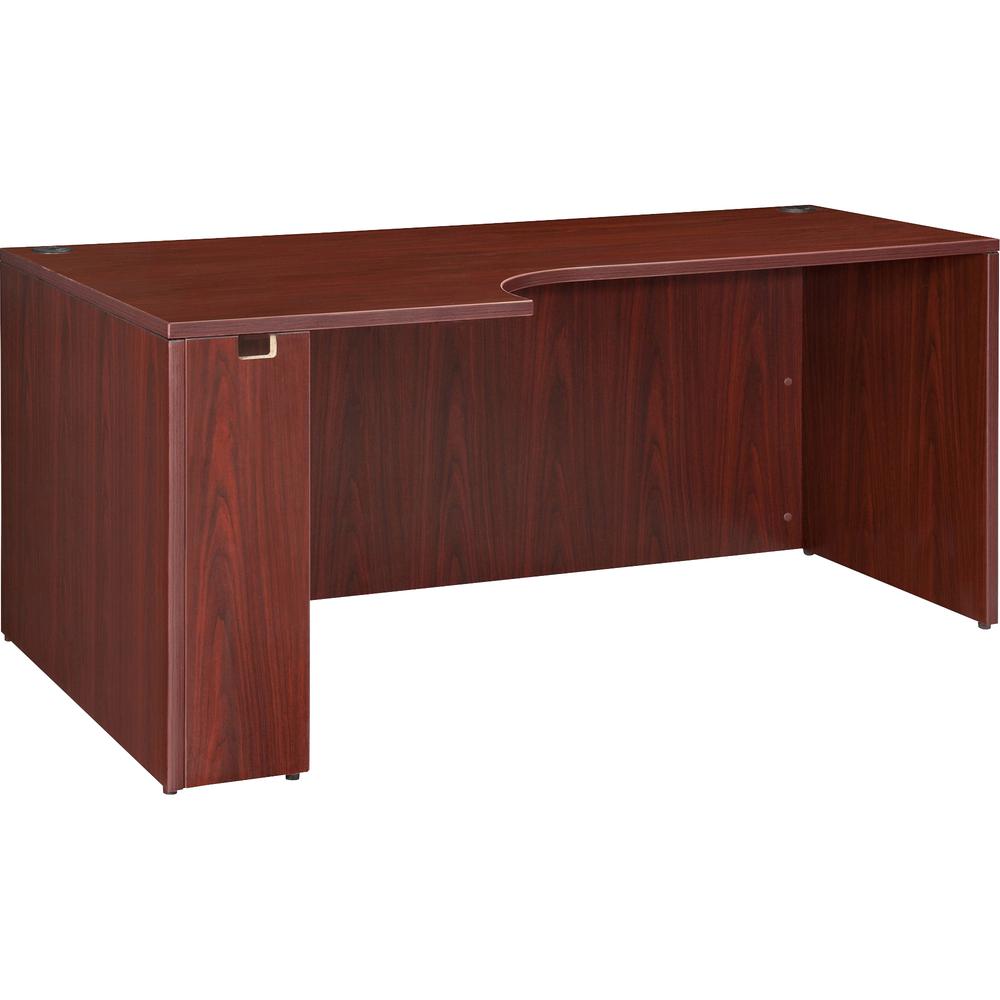 Lorell Essentials Rectangular Credenza - 66.1" x 35.4" x 29.5" - Laminate, Mahogany Finish