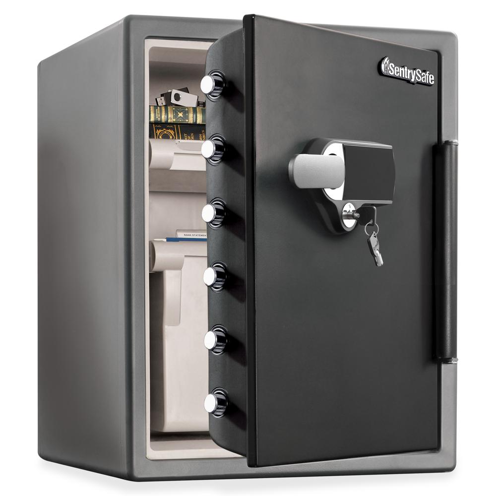 Fire-Safe Digital Alarm Water/Fire-resistant Safe - Gunmetal Black - 23.8" x 18.6" x 19.3"