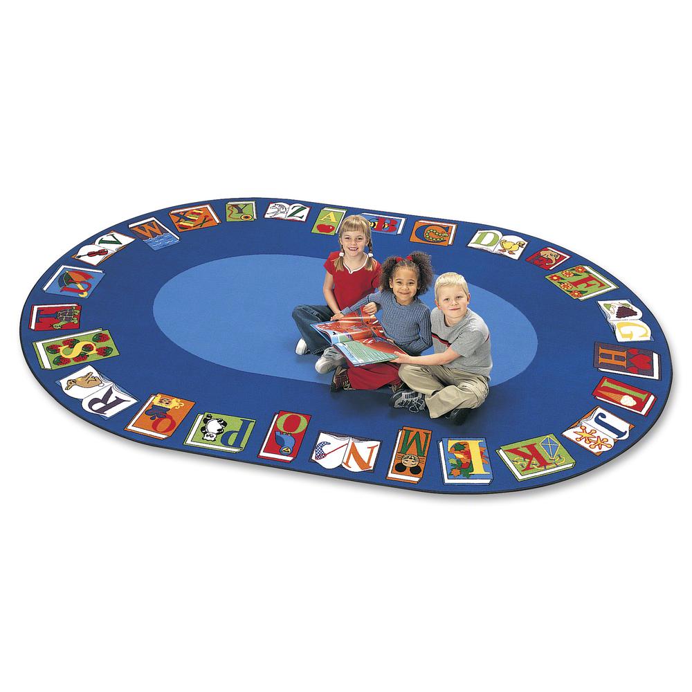 Carpets for Kids Reading By The Book Oval Area Rug - 11.67 ft Length x 99" Width