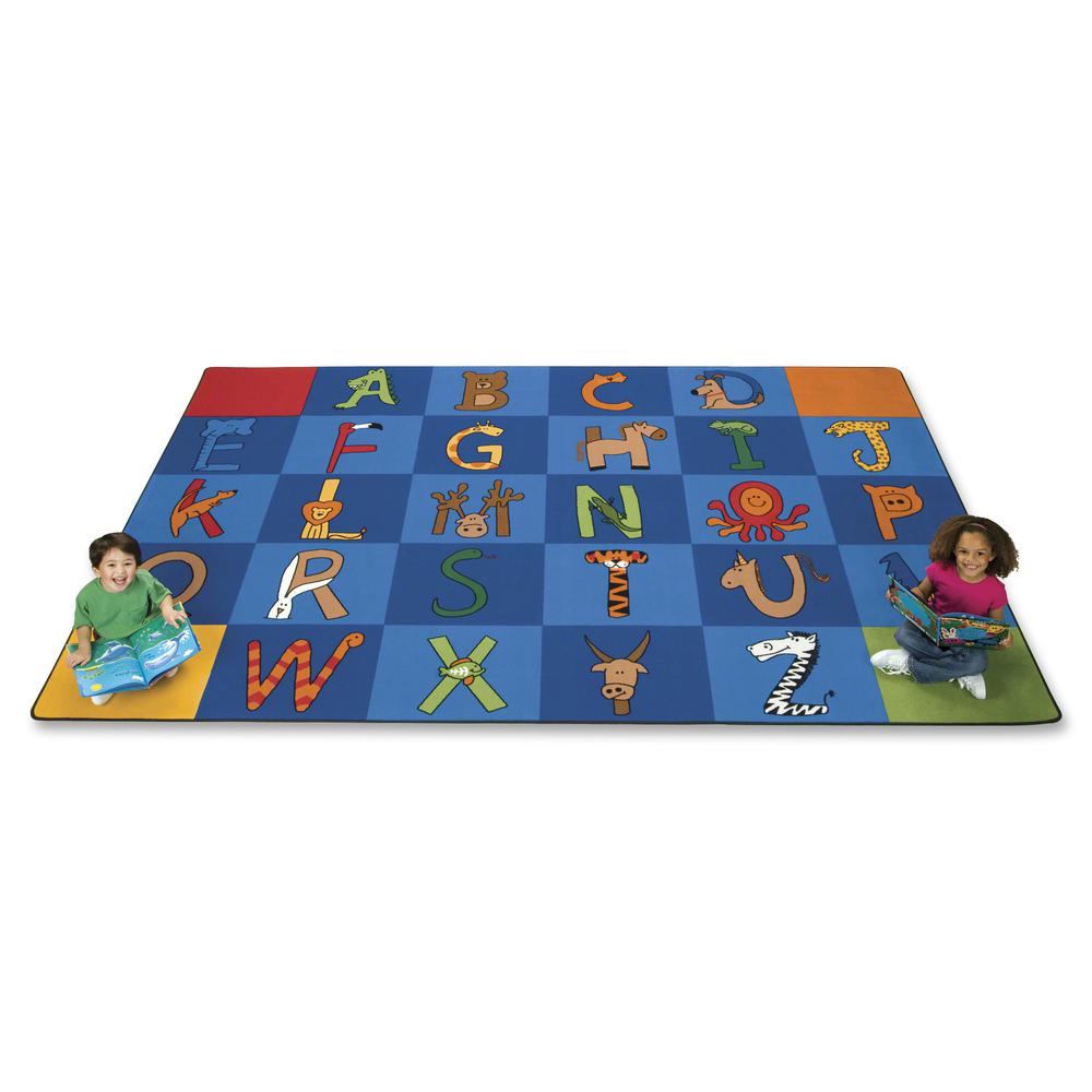 Carpets for Kids A to Z Animals Area Rug - 12 ft Length x 90" Width - Rectangle
