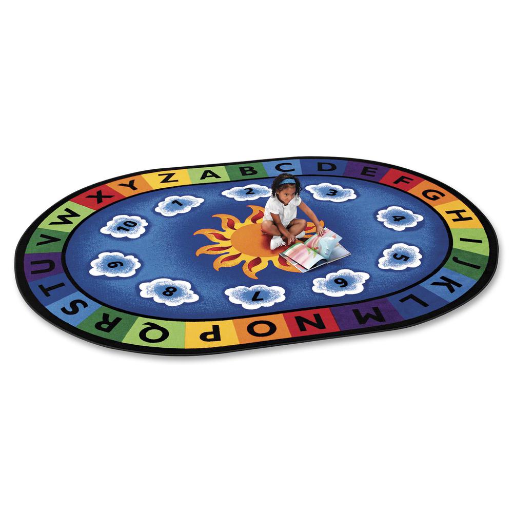 Carpets for Kids Sunny Day Learn/Play Oval Rug - 11.67 ft Length x 99" Width