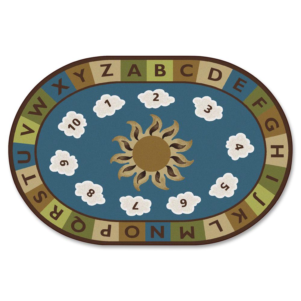 Carpets for Kids Sunny Day Learn/Play Oval Rug - 72" x 48"