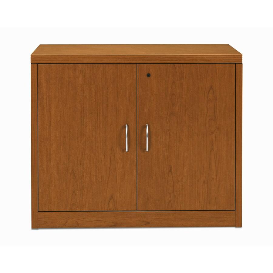 HON Valido H115291 Storage Cabinet - 36" x 20" x 29.5" - 2 Doors - Bourbon Cherry Finish