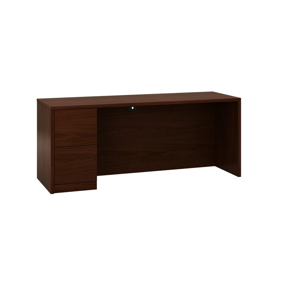 HON 10500 Pedestal Credenza - 72" x 24" x 29.5" - Mahogany Finish