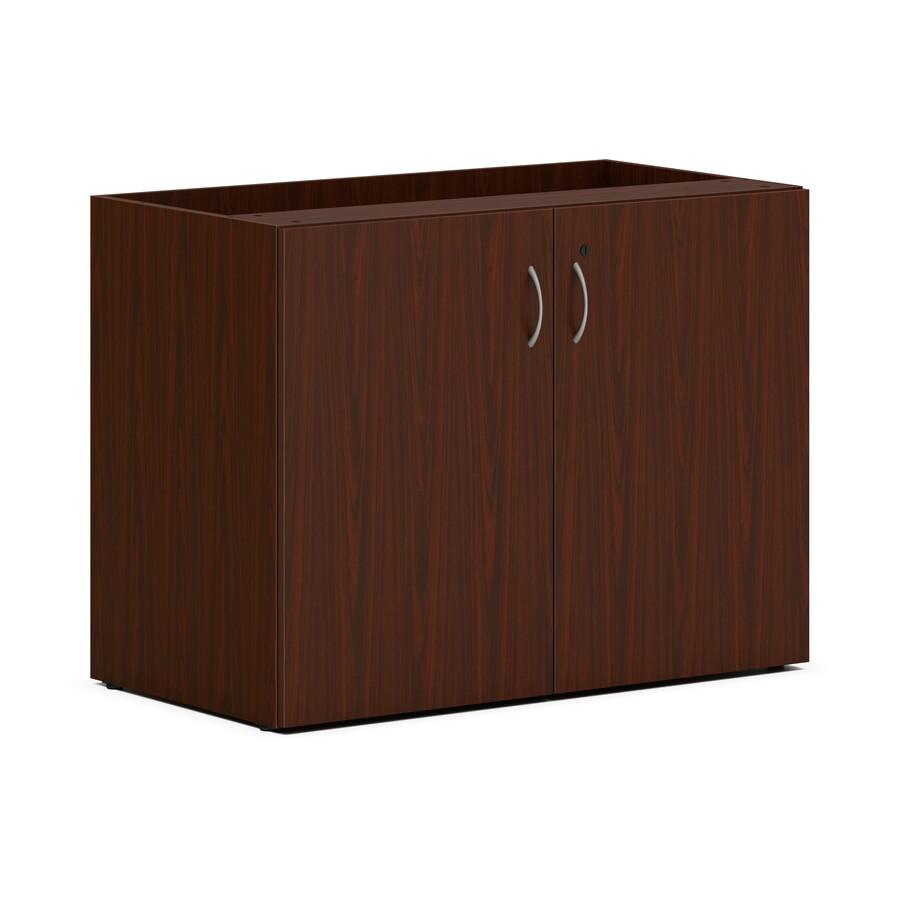HON Mod HLPLSC3620 Storage Cabinet - 36" x 20" x 29" - 2 Doors - Traditional Mahogany Finish