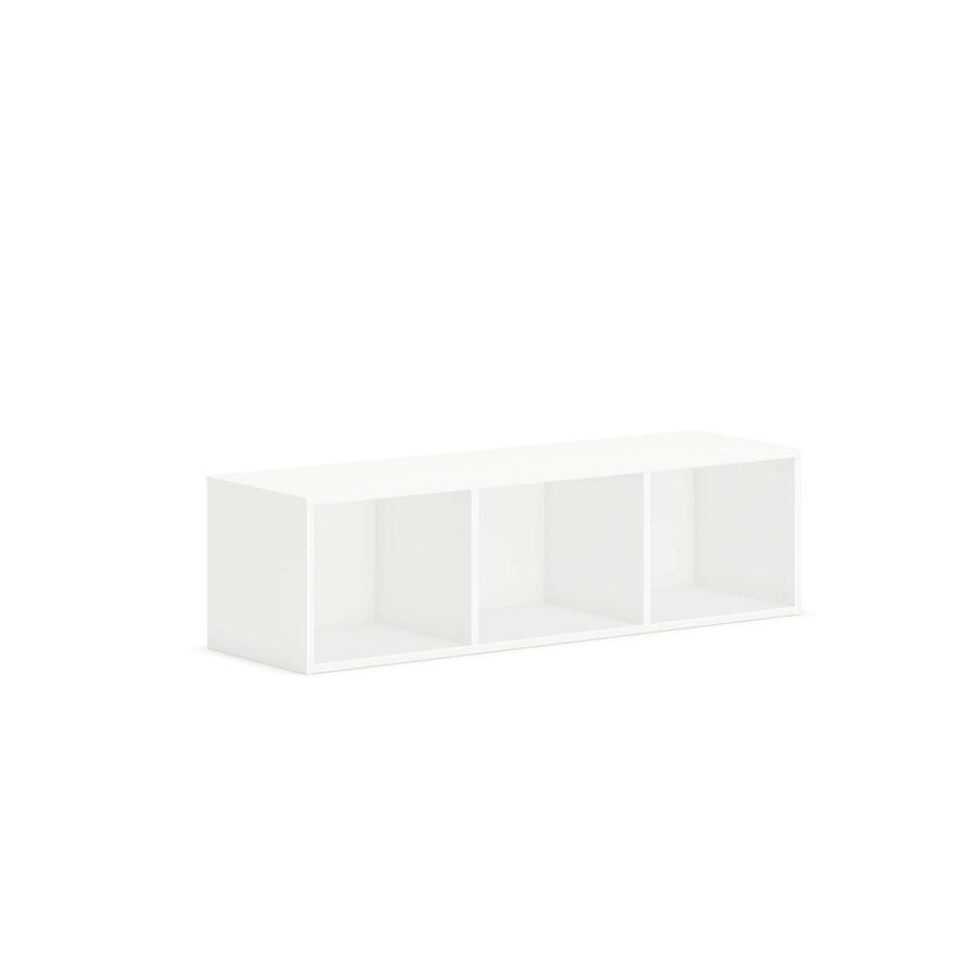 HON Mod Wall Mounted Storage - Open - 48"W - Simply White Finish - 48" x 14" x 39.8" - Finish: Simply White