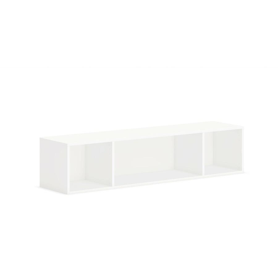 HON Mod Wall Mounted Storage - Open - 60"W - Simply White Finish - 60" x 14" x 39.8" - Finish: Simply White