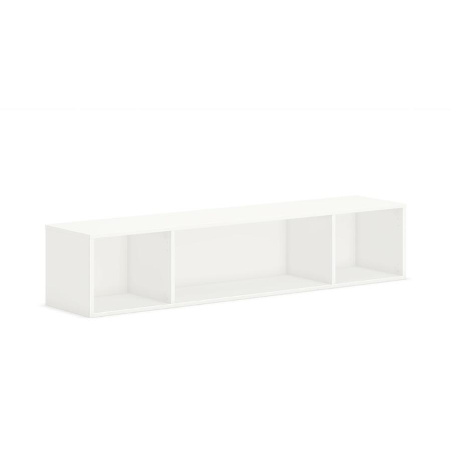 HON Mod Wall Mounted Storage - Open - 66"W - Simply White Finish - 66" x 14" x 39.8" - Finish: Simply White