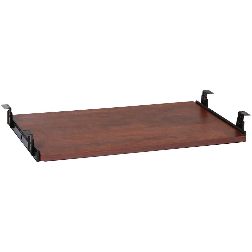 Lorell Cherry Laminate Keyboard Tray - 25.6" W x 15.1" D - Cherry Finish