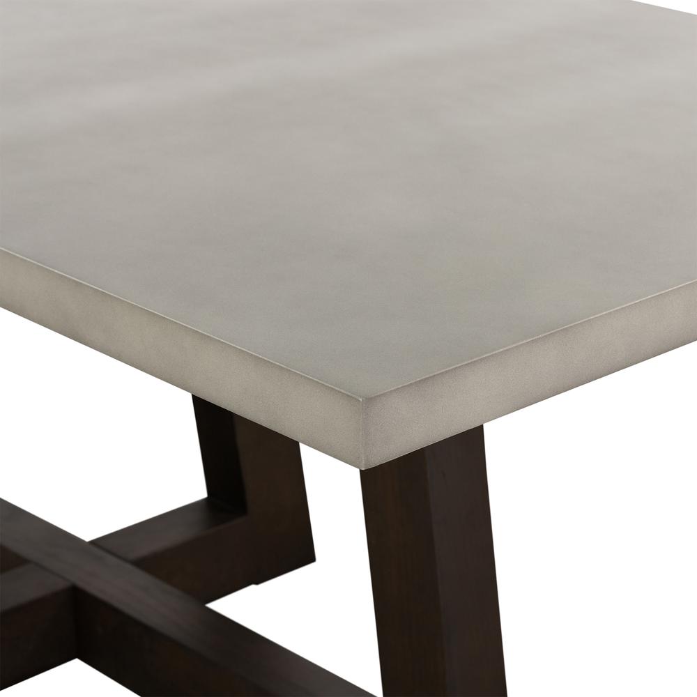 Elodie Grey Concrete And Dark Grey Oak Rectangle Dining Table