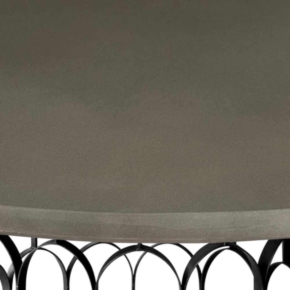 Gatsby Concrete And Metal Round Dining Table