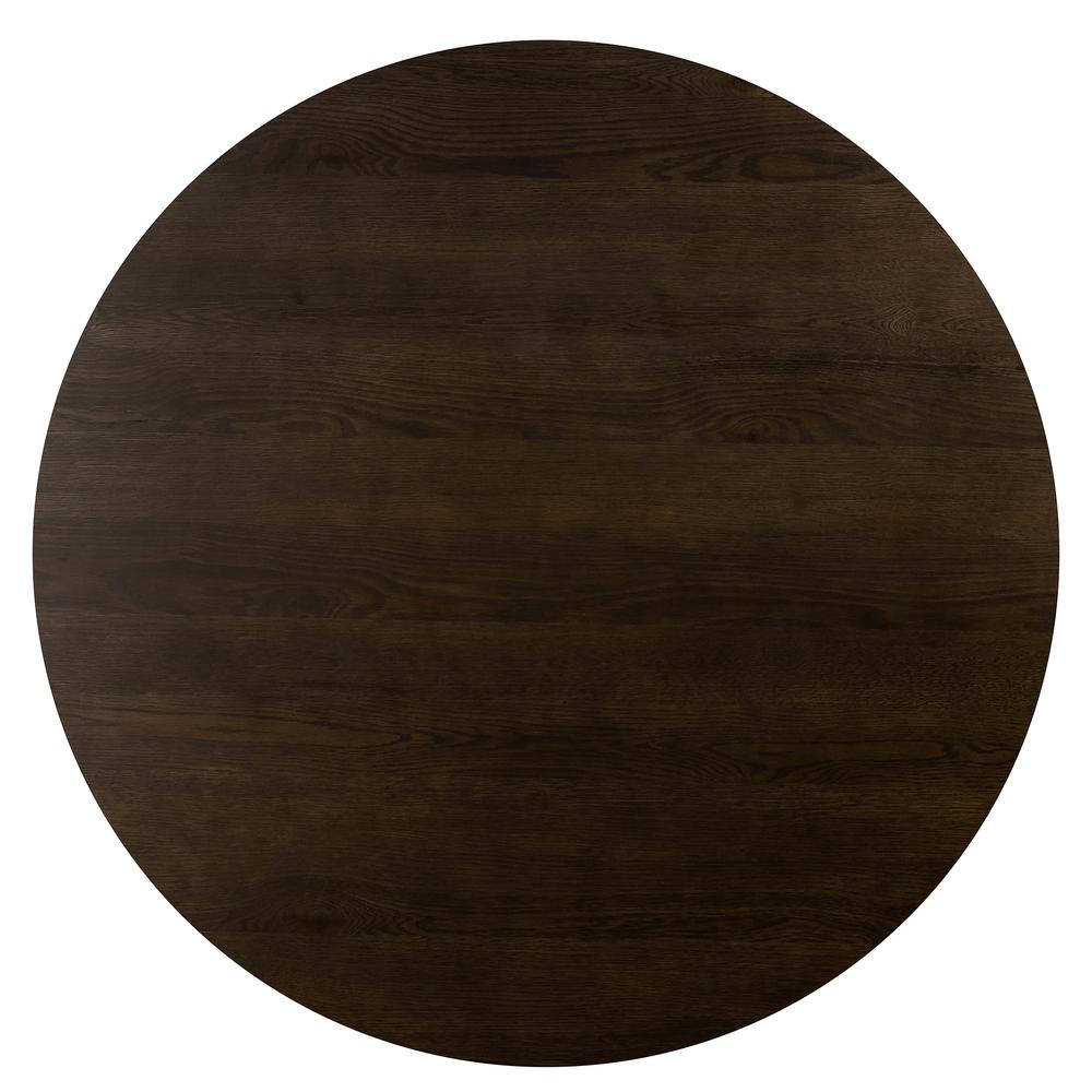 Motion Oak And Metal Round Dining Table