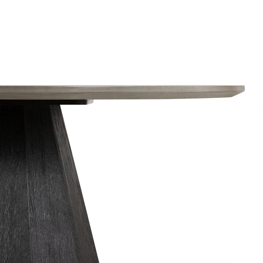 Revival Concrete And Oak Round Dining Table