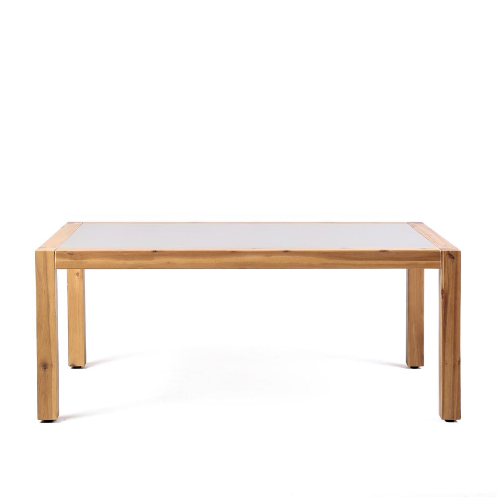 Image of Sienna Outdoor Coffee Table With Teak Finish And Concrete Top