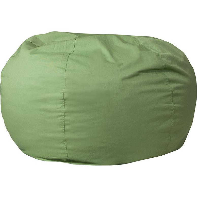 Solid Green Oversized Bean Bag Chair for Kids and Adults