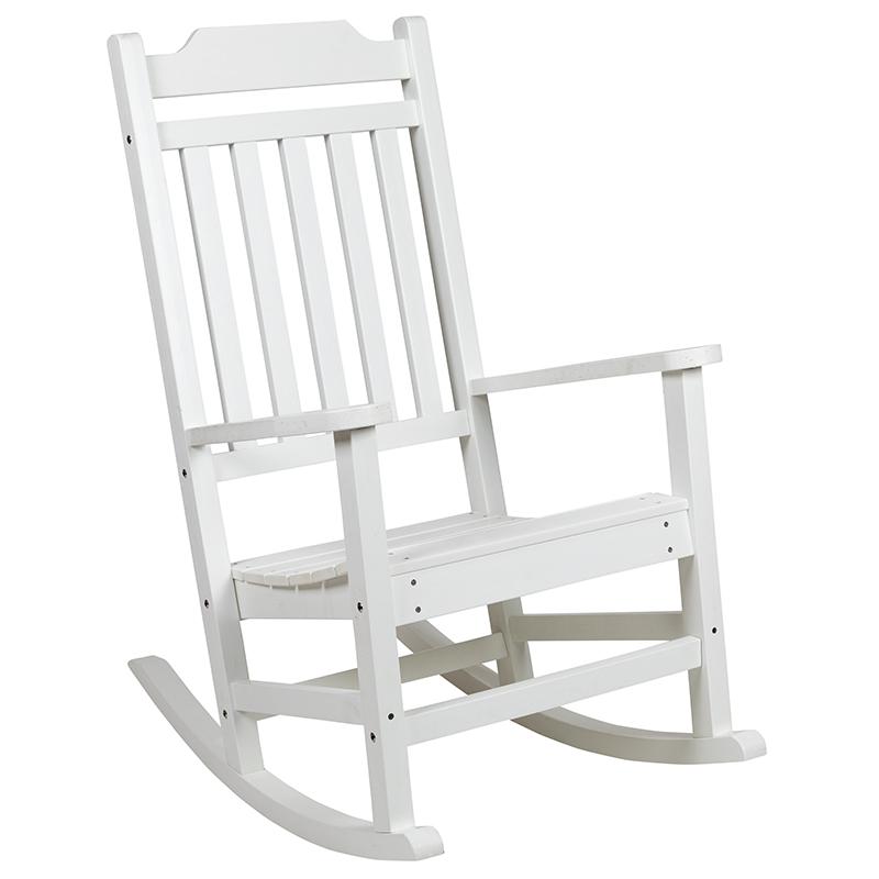 Winston All-Weather Rocking Chair - White Faux Wood