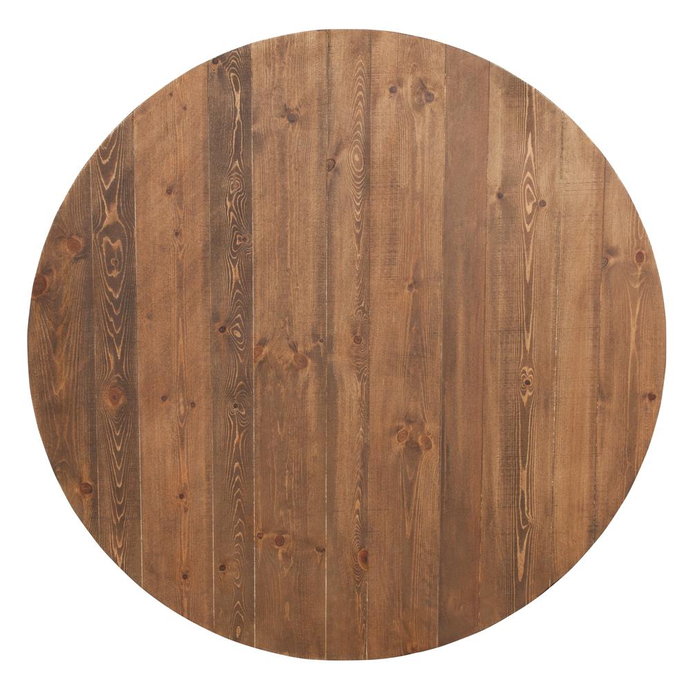 Hercules Series Round Dining Table | Farm Inspired, Rustic & Antique Pine Dining Room Table