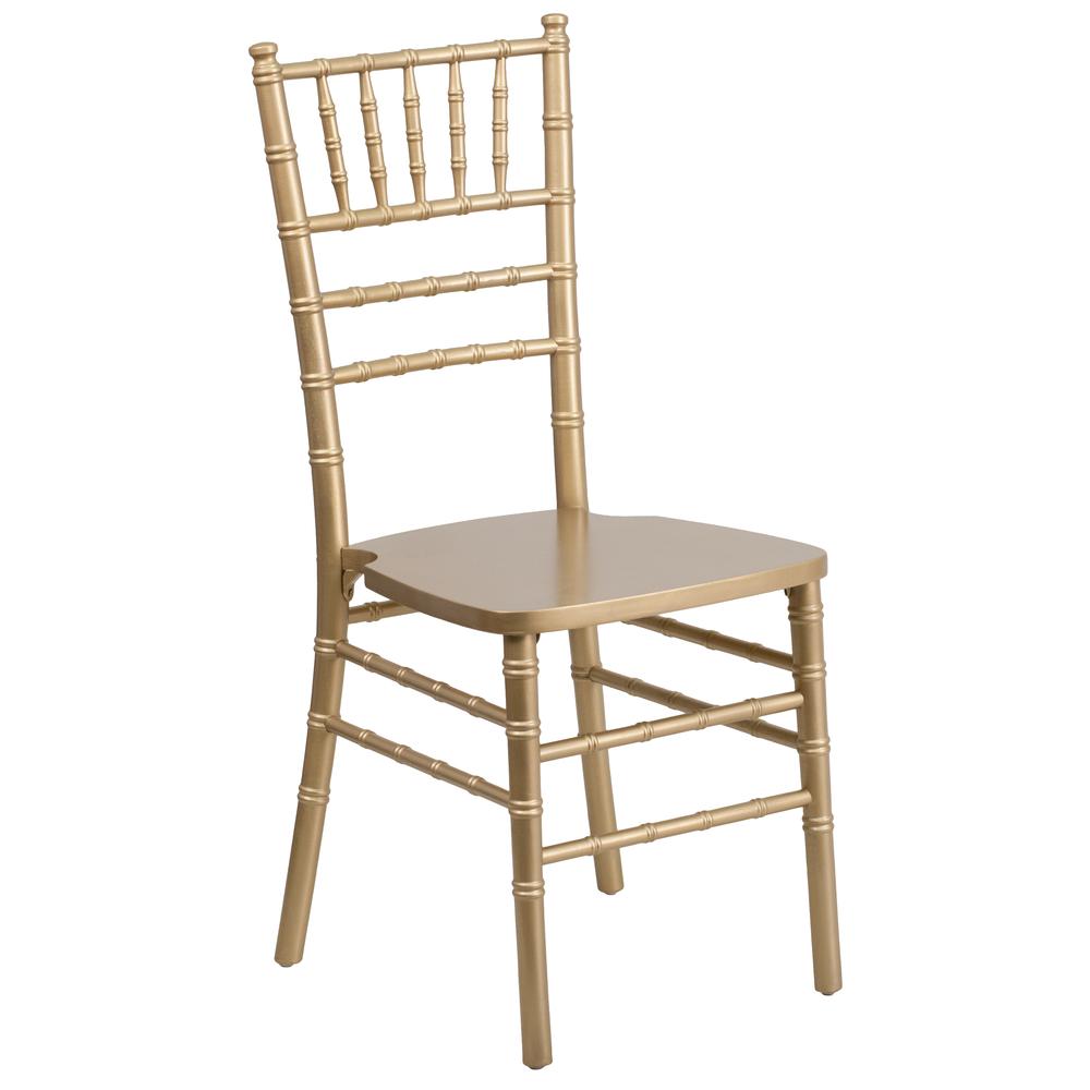 HERCULES Series Gold Wood Chiavari Chair
