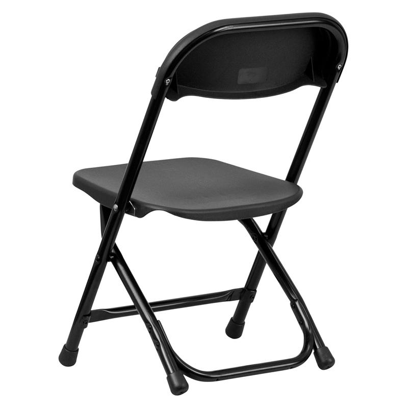 Black Plastic Folding Chair for Kids