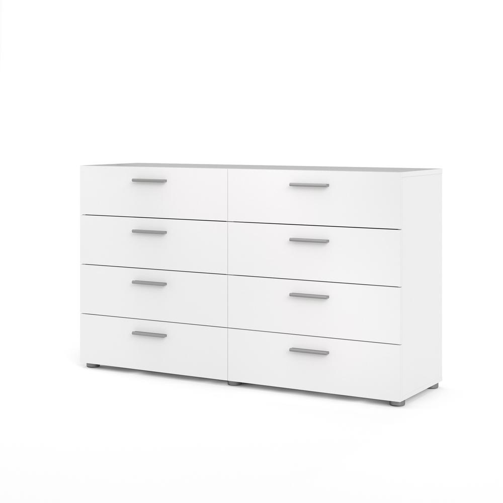 Image of Austin 8 Drawer Double Dresser, White
