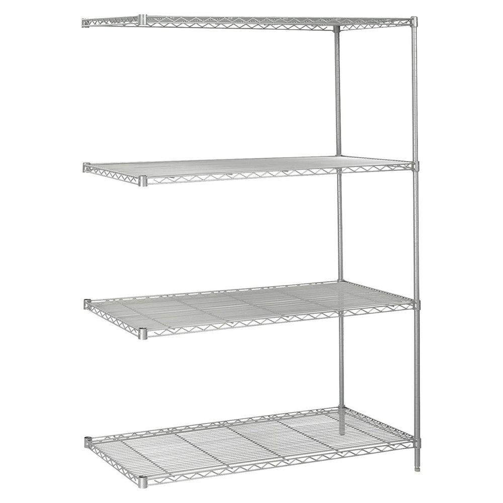 5295GR Add-On Kit - 48.0" x 24.0" x 72.0" - 4 Shelves - Metallic Gray