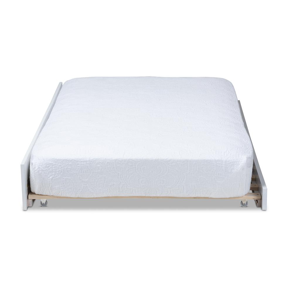 Baxton Studio Mariana Classic And Traditional White Finished Wood Twin Size Trundle