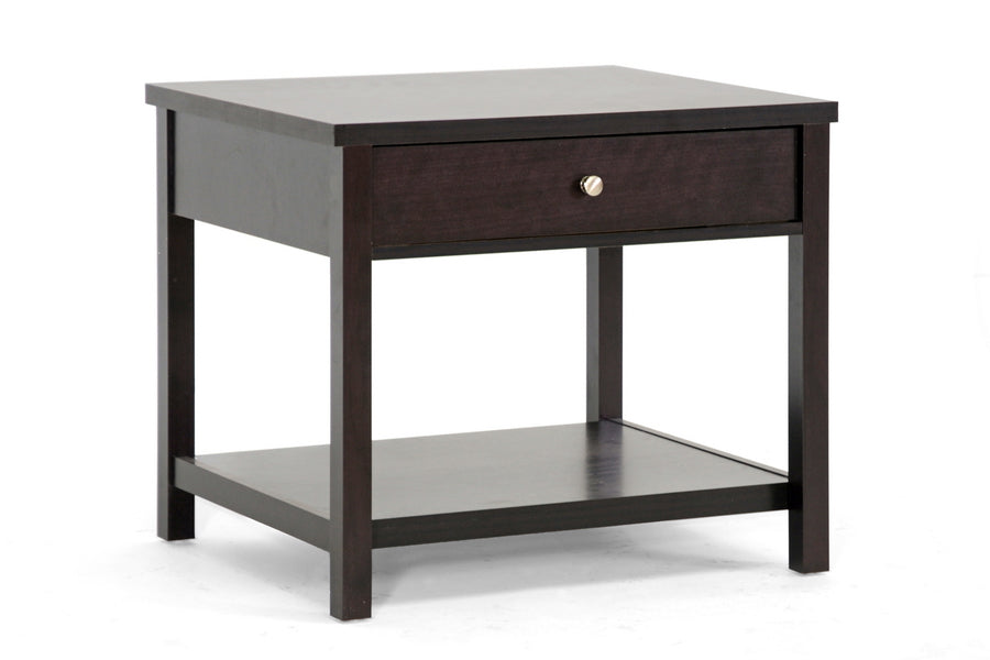 Image of Nashua Brown Accent Table Nightstdark Brown
