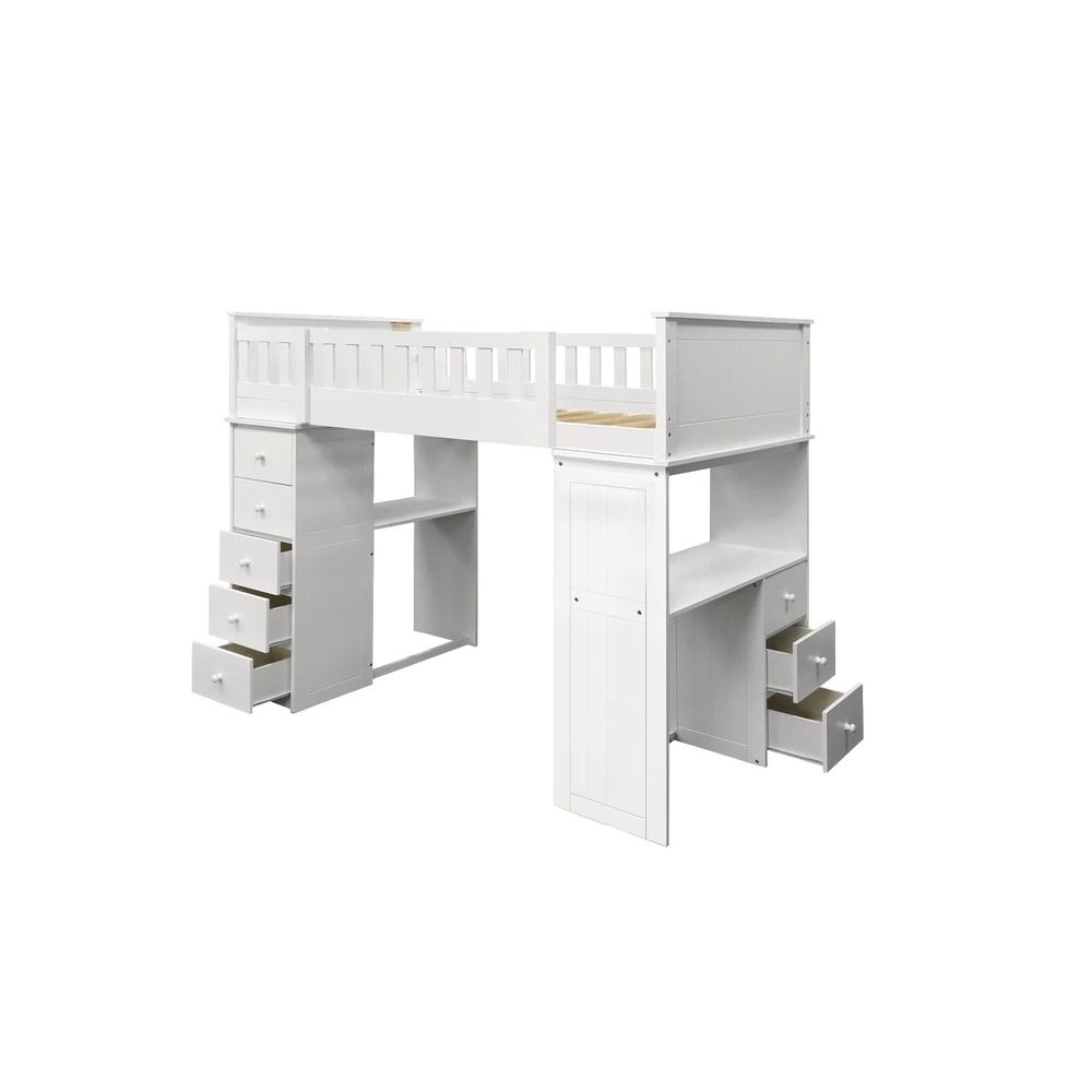 Willoughby White Loft Bed