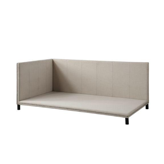 Image of Yinbella Beige Linen Full Daybed