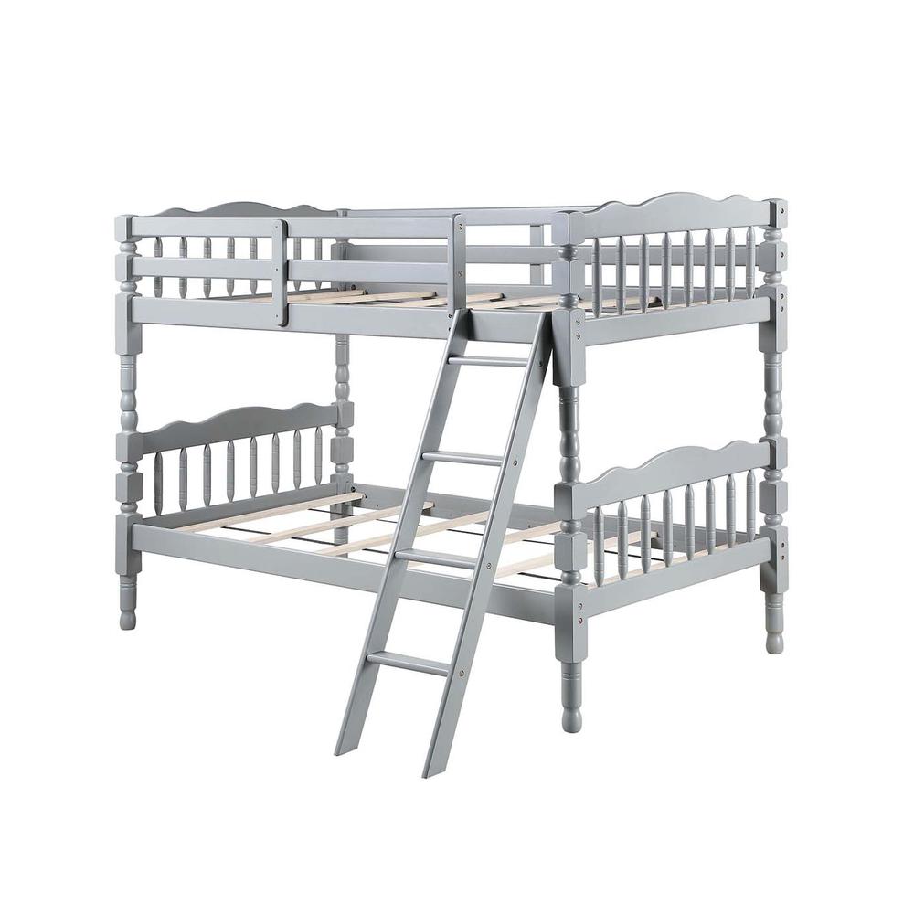 Image of Homestead Gray Finish Twin/Twin Bunk Bed