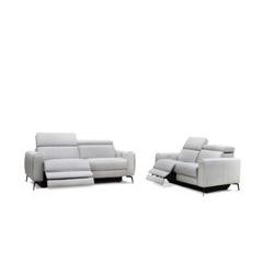 Image of Lennox Double Powered Love Seat, Light Grey