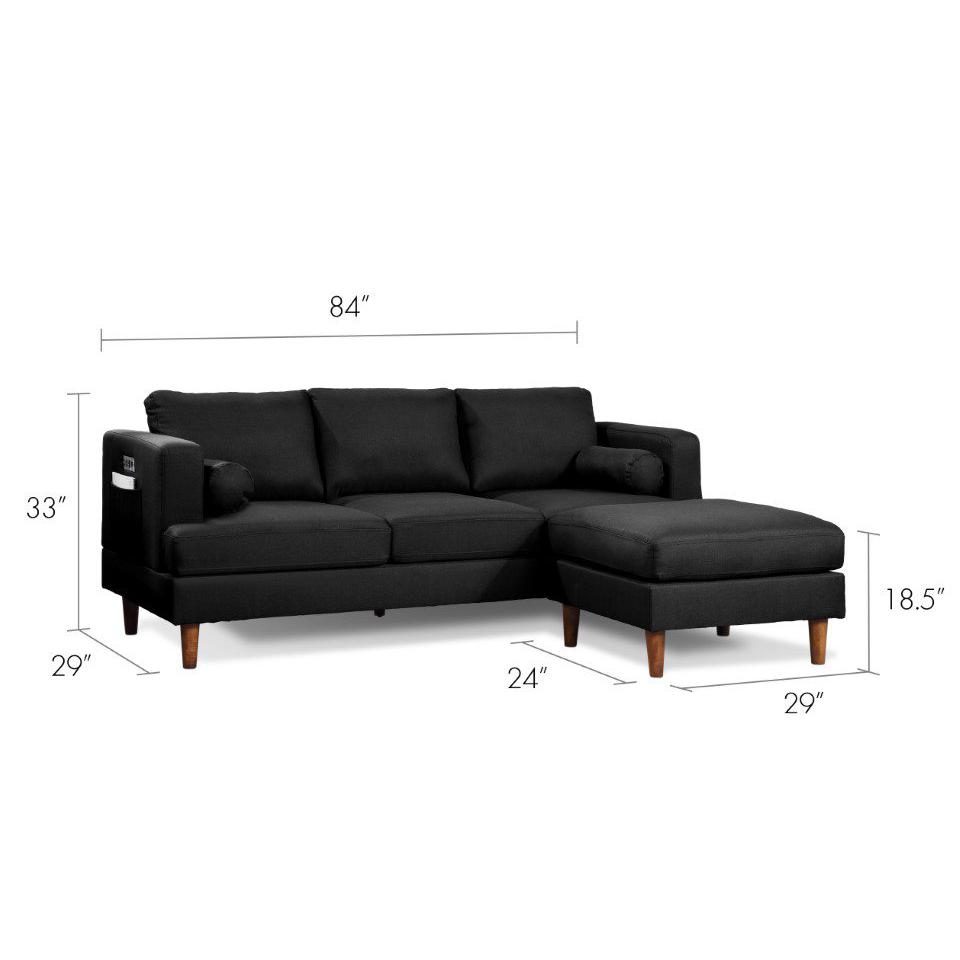Nico-Velvet-Sofa-with-Reversible-Chaise-in-Black