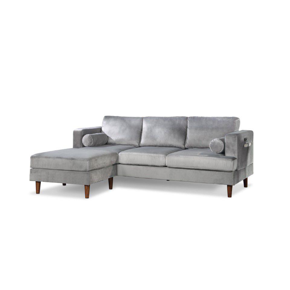 Nico-Velvet-Sofa-with-Reversible-Chaise-in-Grey