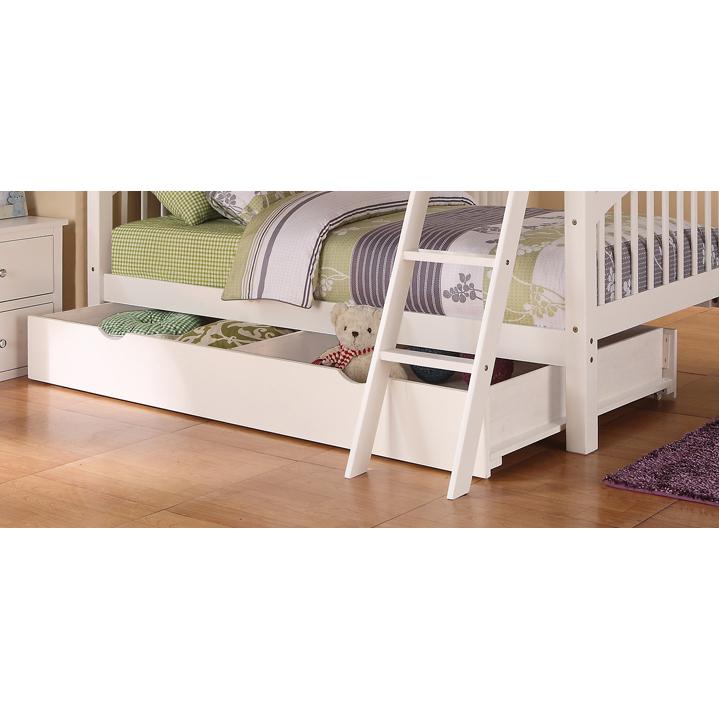 Twin Trundle Add-On for Bunk Beds - White