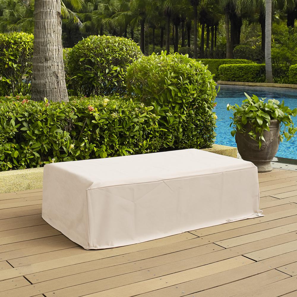 Image of Outdoor Rectangular Table Furniture Cover Tan