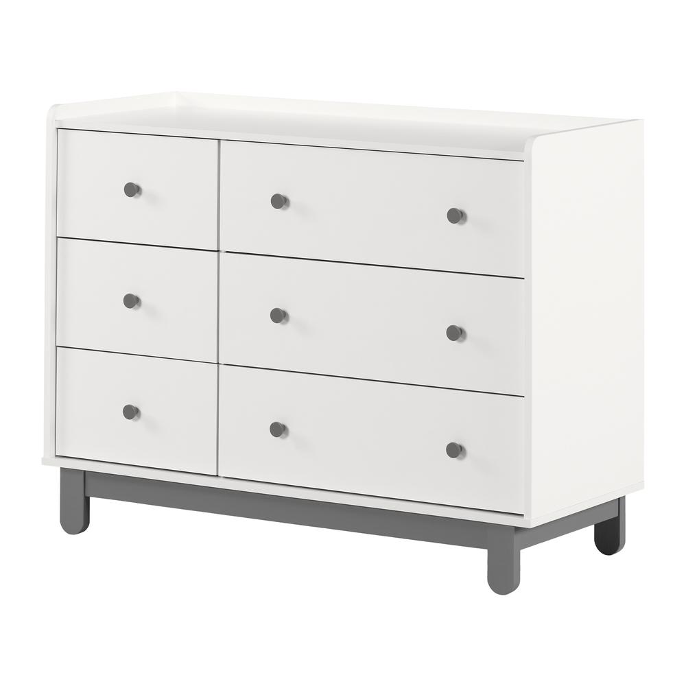 Image of Bebble Dresser, Soft Gray And White