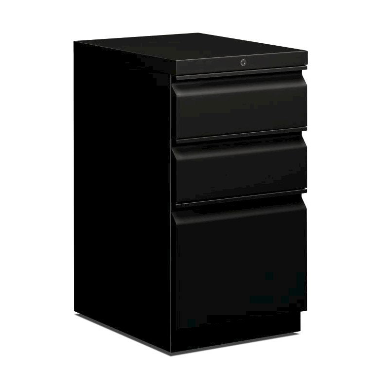 HON Brigade Mobile Pedestal | 2 Box / 1 File Drawers | 15"W x 19-7/8"D x 28"H | Black Finish