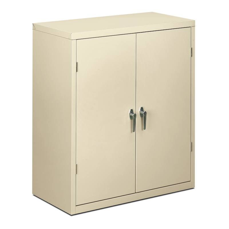 HON Brigade Storage Cabinet | 2 Shelves | 36"W x 18-1/8"D x 41-3/4"H | Putty Finish