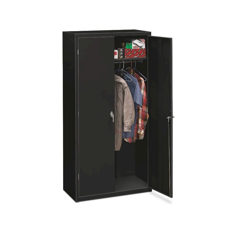 HON Brigade Storage Cabinet | 36"W x 18-1/8"D x 72"H | Black Finish