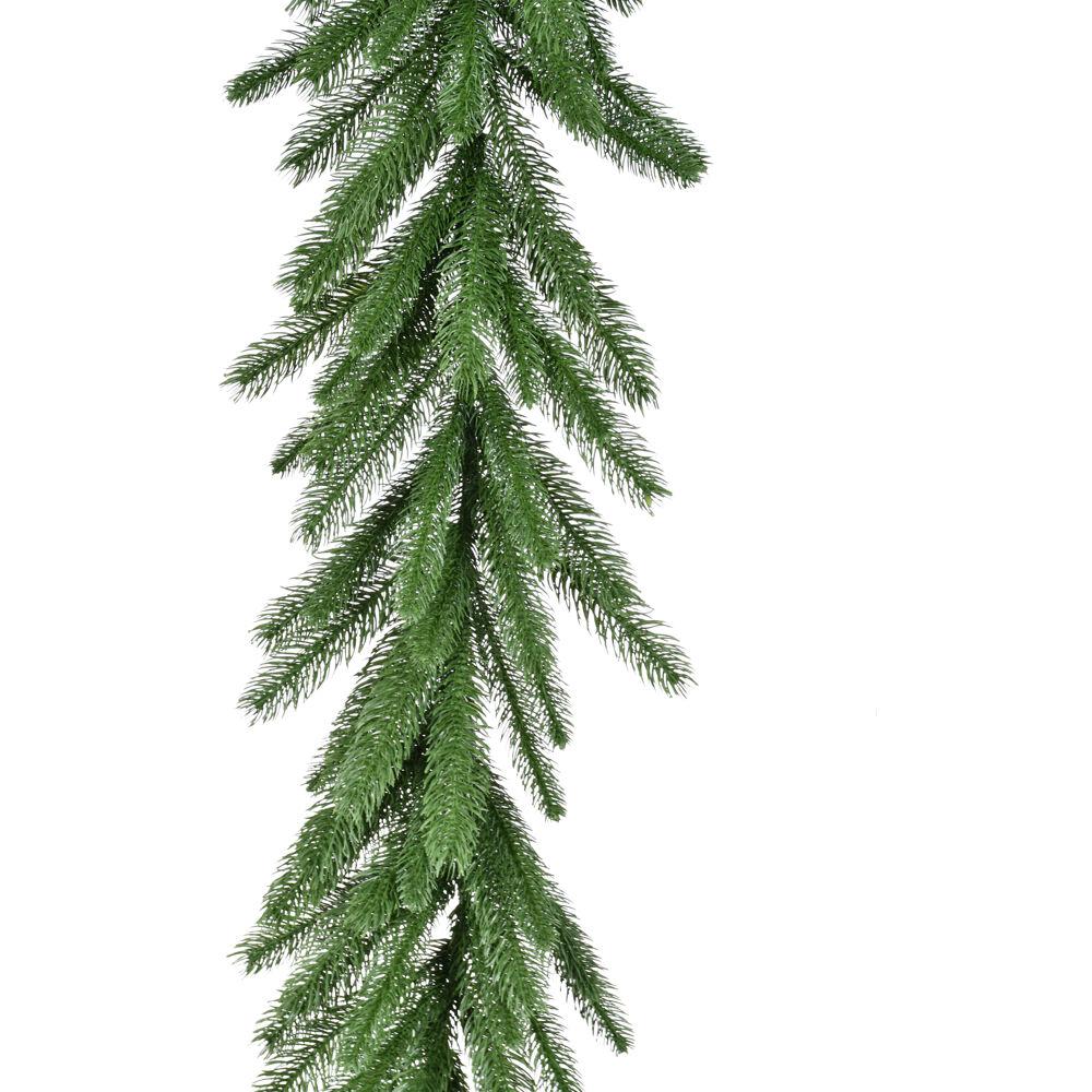 This is the image of 9-Ft Green Fir Garland with No Lights