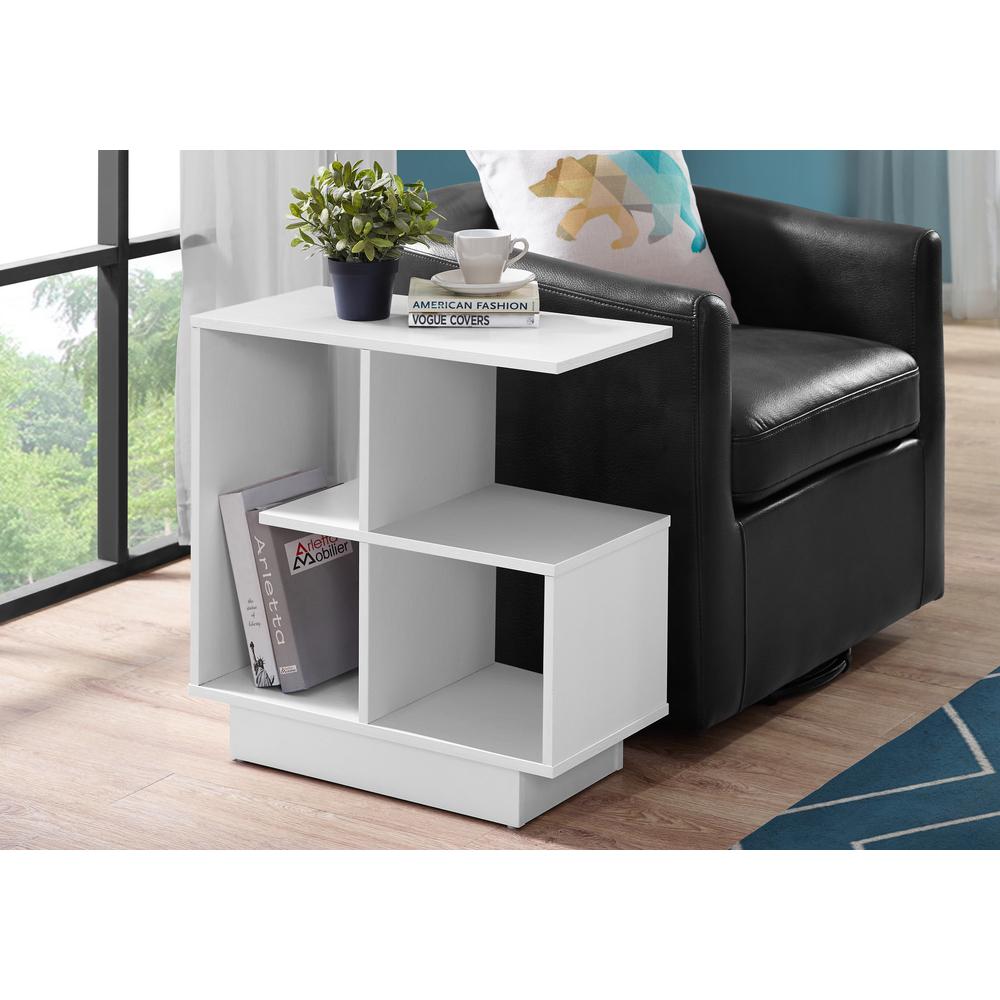 Accent Side Table - 24"H / White